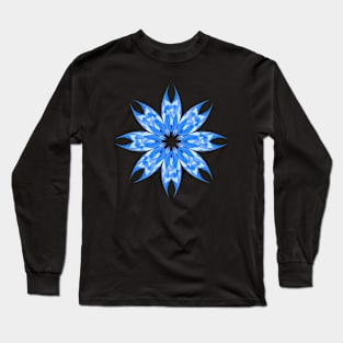 Blue mandala Long Sleeve T-Shirt